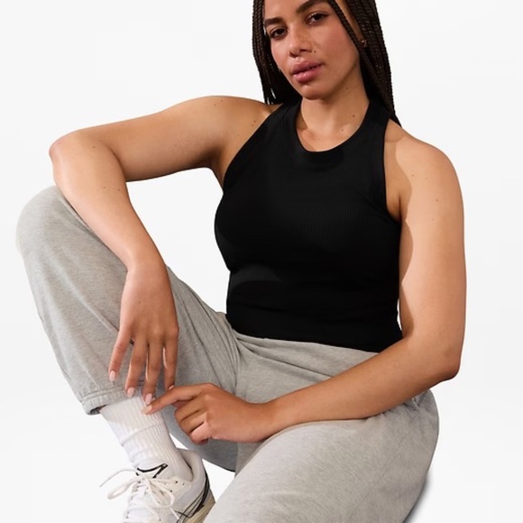 Athleta Renew Seamless Racerback Tank, Black, Small - Picture 1 of 3